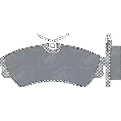 Тормозные колодки, дисковые, комплект SCT GERMANY SP 129 PR 1910140 201 24 E1ENN