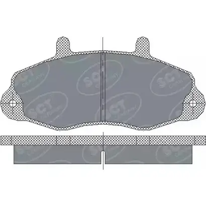 Тормозные колодки, дисковые, комплект SCT GERMANY 1910184 160GI9 214 70 SP 173 PR