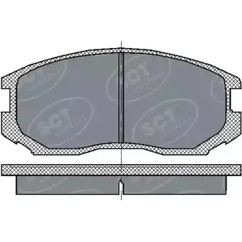 Тормозные колодки, дисковые, комплект SCT GERMANY 1910207 SP 196 PR 2 1650 LBKCJGZ изображение 0