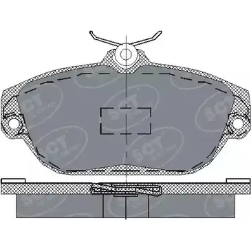 Тормозные колодки, дисковые, комплект SCT GERMANY 1910212 2 0164 SP 201 PR D7QU06 изображение 0