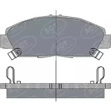 Тормозные колодки, дисковые, комплект SCT GERMANY 2187 9 SP 203 PR 1910214 WT4CXK изображение 0