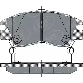 Тормозные колодки, дисковые, комплект SCT GERMANY SP 222 PR 213 73 1910233 ERJU1T1