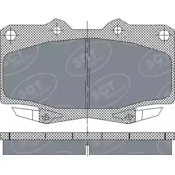 Тормозные колодки, дисковые, комплект SCT GERMANY FPGIH 1910240 21 775 SP 229 PR