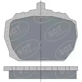 Тормозные колодки, дисковые, комплект SCT GERMANY UE57YCT SP 231 PR 1910242 20 364 изображение 0