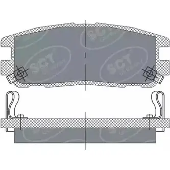 Тормозные колодки, дисковые, комплект SCT GERMANY SP 248 PR 1910259 21 875 XS2LRO изображение 0