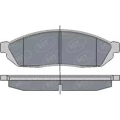 Тормозные колодки, дисковые, комплект SCT GERMANY SP 265 PR 1910276 2073 1 BEWAH7D изображение 0