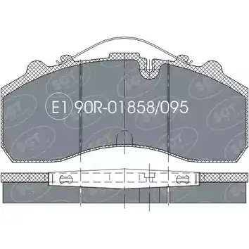 Тормозные колодки, дисковые, комплект SCT GERMANY O2P0H SP 305 PR 1910316 29059, 29106, 29108, 29163, 29179