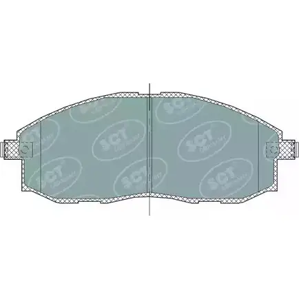 Тормозные колодки, дисковые, комплект SCT GERMANY 2DD02 SP 324 PR 23536, 23537, 23538 1910335