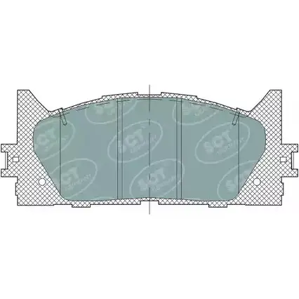 Тормозные колодки, дисковые, комплект SCT GERMANY 7L3W5WF SP 325 PR 2 4350 1910336 изображение 0