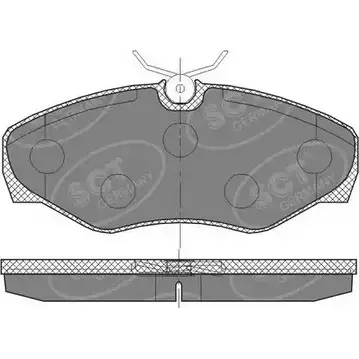 Тормозные колодки, дисковые, комплект SCT GERMANY ZZQP9X0 SP 451 PR 23 099 1910461