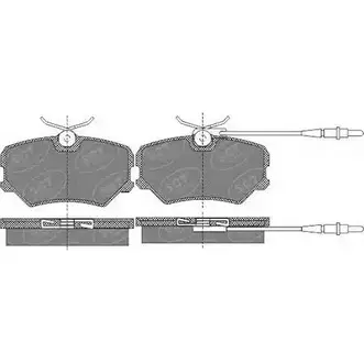 Тормозные колодки, дисковые, комплект SCT GERMANY WHOWJ 21209, 23169 1910497 SP 490 PR изображение 0