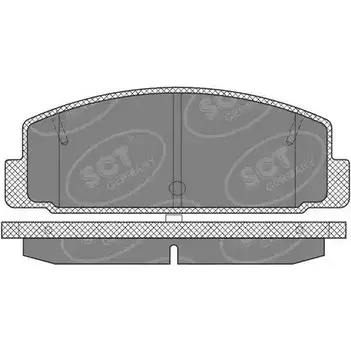 Тормозные колодки, дисковые, комплект SCT GERMANY DP1B H 2K9NI 1910518 SP 611 PR изображение 0