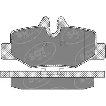 Тормозные колодки, дисковые, комплект SCT GERMANY SP 642 PR Q9UTO 1910543 2400 8 изображение 0