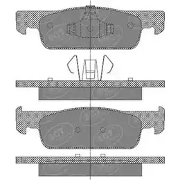 Тормозные колодки, дисковые, комплект SCT GERMANY SP 663 PR 1910563 57WSW 257 28