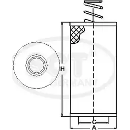 Топливный фильтр SCT GERMANY 4I0UB 2NWM 5 1910877 ST 472 изображение 0