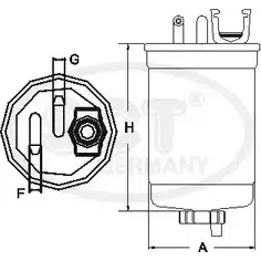Топливный фильтр SCT GERMANY ST 6169 U2 LRSZ WKPYV 1911016
