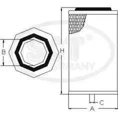 Фильтр добавочного воздуха SCT GERMANY R2Y6V 1911139 SW 3844 W 3IMGX изображение 0