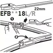 Щетка стеклоочистителя TRICO 1926725 EFB5018L E76 LXVR изображение 0