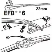 Щетка стеклоочистителя TRICO BF 5L55 1926727 EFB506