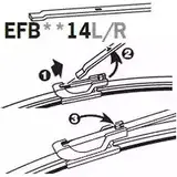 Щетка стеклоочистителя TRICO P7WF OF0 EFB6014L 1926741 изображение 0