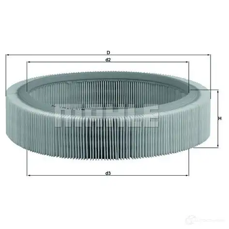 Воздушный фильтр MAHLE ORIGINAL 2357409 NUBCP LX 317 7812 4760 изображение 0