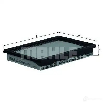 Воздушный фильтр MAHLE ORIGINAL PL8VL 2356786 LX 1046 76 523898 изображение 4