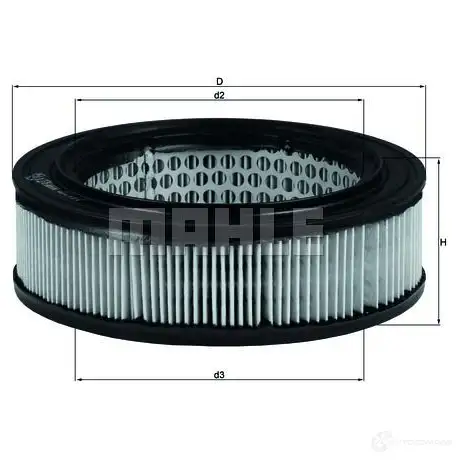 Воздушный фильтр MAHLE ORIGINAL 0FM9DPP 777190 32 LX 278 2357285 изображение 0