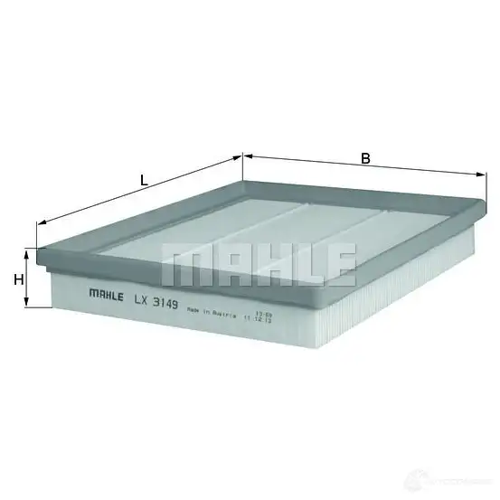 Воздушный фильтр MAHLE ORIGINAL 7 0565385 2357404 LX 3149 XJ1TMBH изображение 0