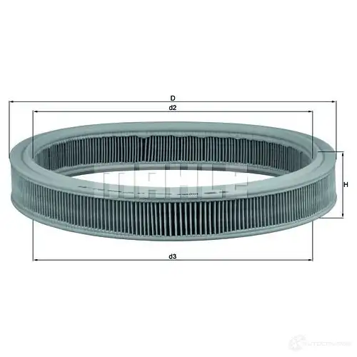 Воздушный фильтр MAHLE ORIGINAL 7870 0858 2357640 LX 527 A6N1GN