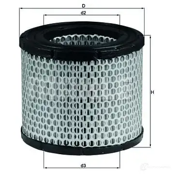 Воздушный фильтр MAHLE ORIGINAL 77 715519 LX 247 375983486 CHOMXC изображение 0
