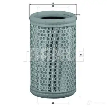 Воздушный фильтр MAHLE ORIGINAL 703 66542 69YM63 LX 646/1 2357736 изображение 0