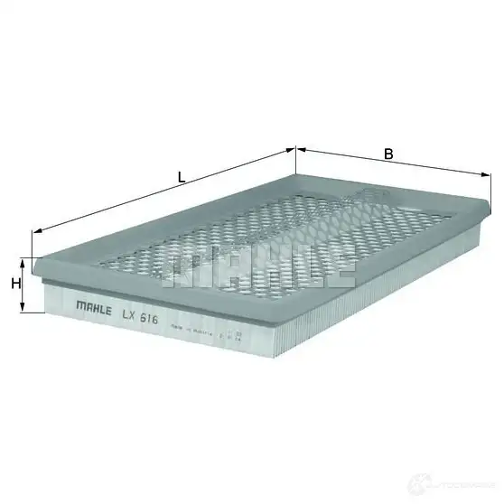 Воздушный фильтр MAHLE ORIGINAL 2357711 LX 616 BTN47I 78 799033
