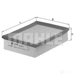 Воздушный фильтр MAHLE ORIGINAL LX 598 2357696 V46RE6G 7 8782757 изображение 0