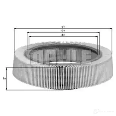 Воздушный фильтр MAHLE ORIGINAL 2357704 LX 61 77399 579 N49B2 изображение 3