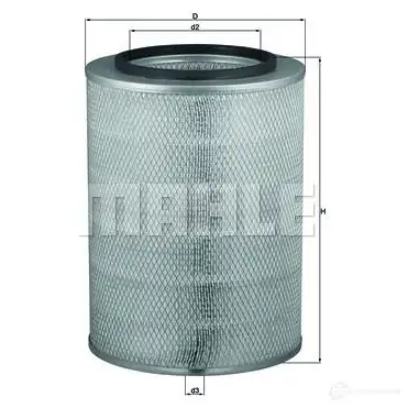 Воздушный фильтр MAHLE ORIGINAL LX 763 79 826850 2357837 G91CQ