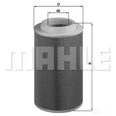 Воздушный фильтр MAHLE ORIGINAL 70 325090 ZDKNO 2357048 LX 1801