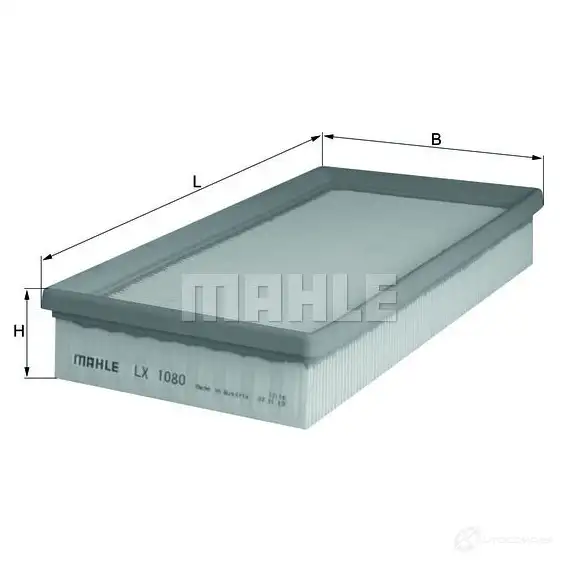 Воздушный фильтр MAHLE ORIGINAL 2356803 ESYV13 LX 1080 7653 3319
