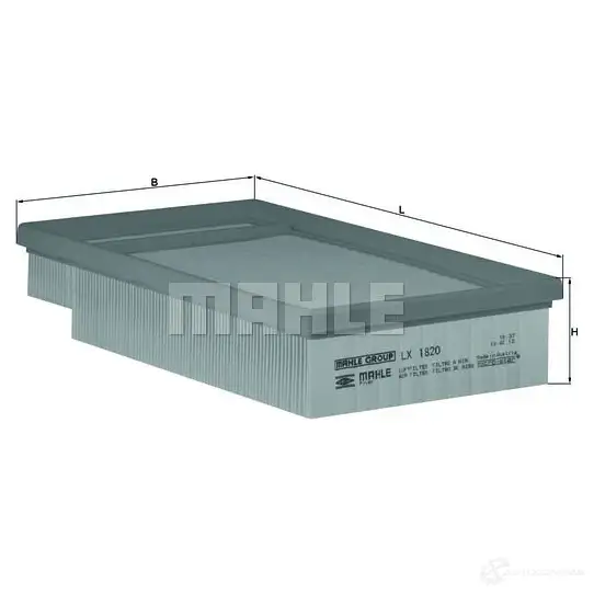 Воздушный фильтр MAHLE ORIGINAL W6UZ3 LX 1820 2357064 7 0325813