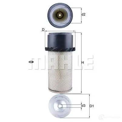 Воздушный фильтр MAHLE ORIGINAL LX 649 7961876 0 2357738 PXDQQ