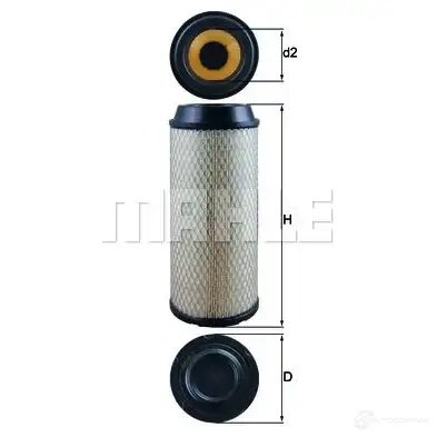Воздушный фильтр MAHLE ORIGINAL ZSJH3X 2357369 LX 3008 70535 990