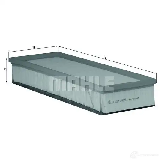 Воздушный фильтр MAHLE ORIGINAL 70513 936 2356990 UU38Q LX 1657/1