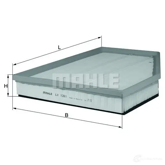 Воздушный фильтр MAHLE ORIGINAL E7ZPPK1 76817 373 2356855 LX 1261 изображение 6