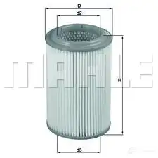 Воздушный фильтр MAHLE ORIGINAL LX 2689 2357266 7038784 8 Z0OZEC2 изображение 0