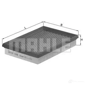 Воздушный фильтр MAHLE ORIGINAL 7 6515118 2356777 C0HJRX LX 1038 - Изображение 1