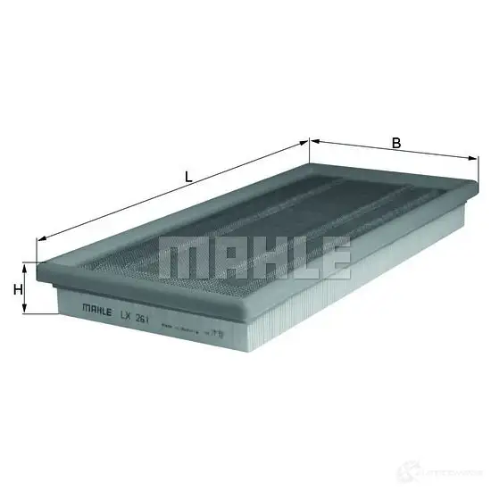Воздушный фильтр MAHLE ORIGINAL LX 261 CL2BIU 7 2010288 2357228