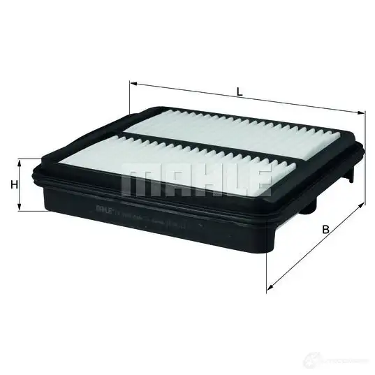Воздушный фильтр MAHLE ORIGINAL 2357407 RVC08F LX 3159 7055 1296