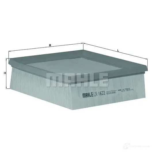 Воздушный фильтр MAHLE ORIGINAL LX 1622 BTBOBJ 2356970 703559 70 изображение 0