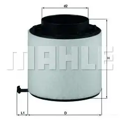 Воздушный фильтр MAHLE ORIGINAL 7037050 8 E50RF LX 2092D 2357188 изображение 4