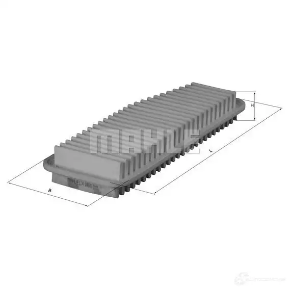 Воздушный фильтр MAHLE ORIGINAL LX 1611 7667981 5 2356962 E9MRZT