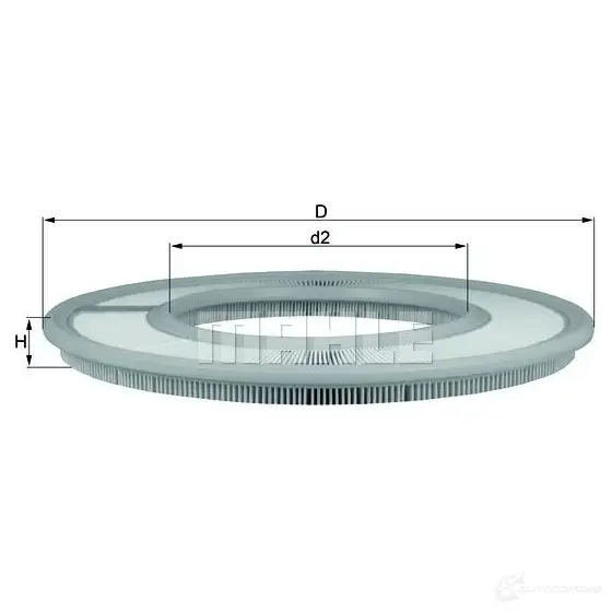 Воздушный фильтр MAHLE ORIGINAL 03XA0 2357957 77051 931 LX 91 - Изображение 1